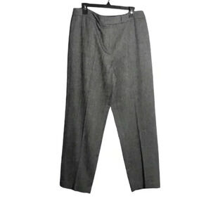 ANNE KLEIN NWT Biltmore Black Multi Wool Slacks Straight Leg Pants Size 10